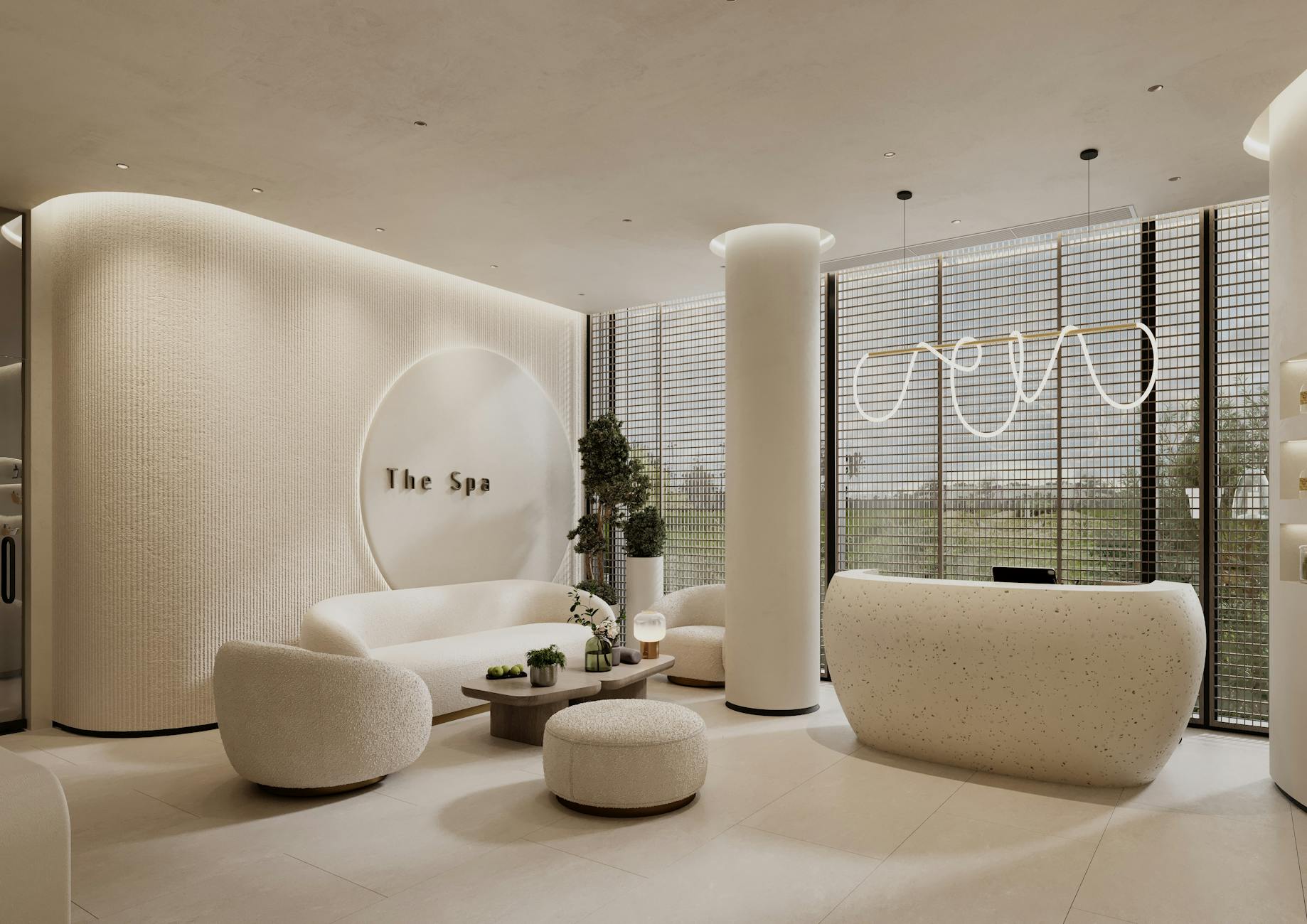Serene wellness interior